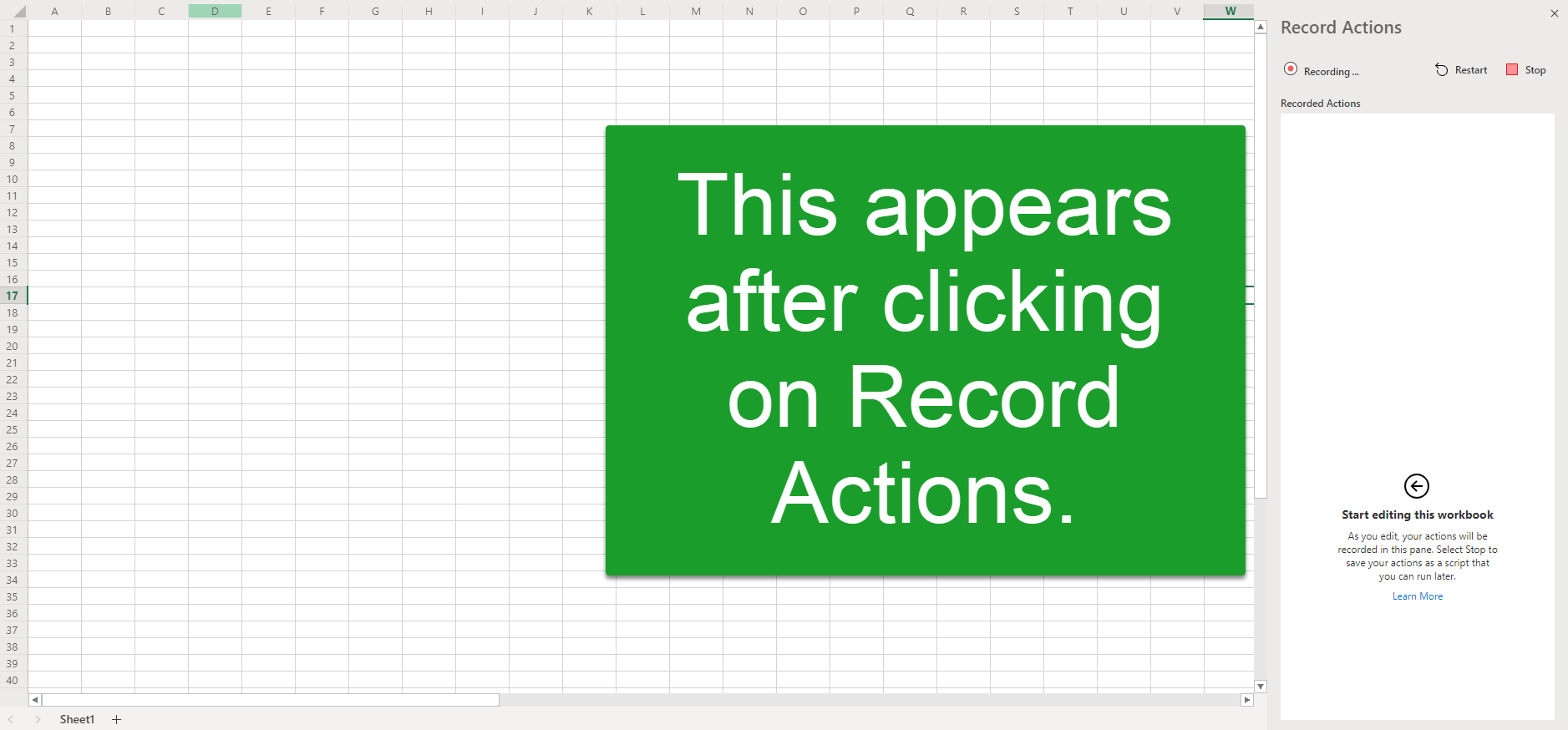 Recording an Office Script in Excel Online - Macrordinary